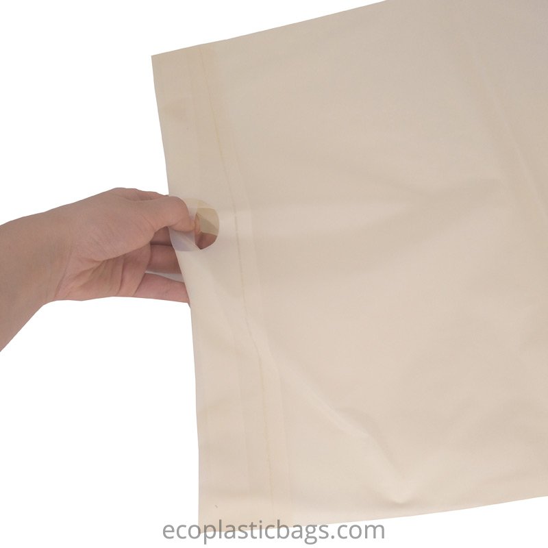 Hotel Laundry Bags, 1.25 Mil Plastic with Tear Tie and Write-On Strips, 14  x 24, Biodegradable - CASE OF 1,000